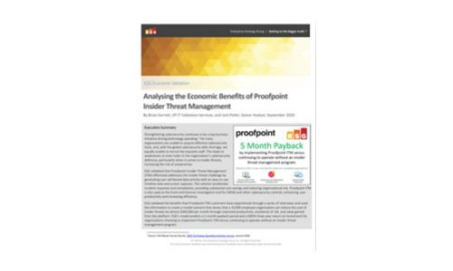 Analysing the Economic Benefits of Proofpoint Insider Threat Management