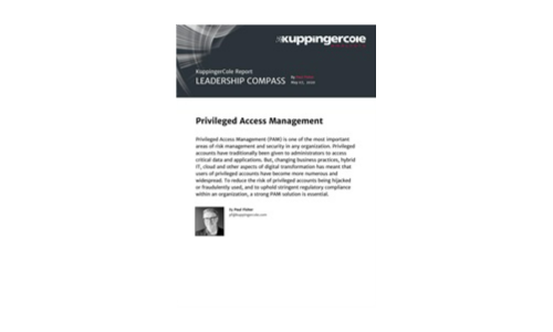 KuppingerCole Report: Privileged Access Management