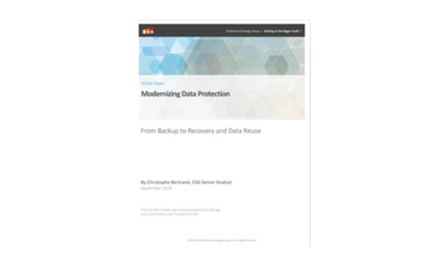 Modernizing Data Protection: From Backup to Recovery and Data Reuse