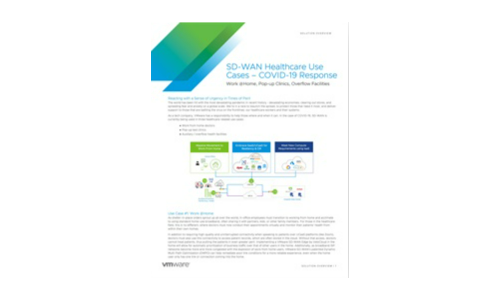 SD-WAN Healthcare Use Cases – COVID-19 Response