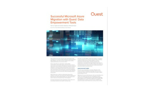 Successful Microsoft Azure Migration with Quest Data Empowerment Tools