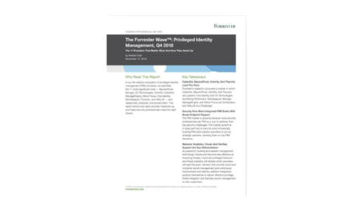 The Forrester Wave™: Privileged Identity Management